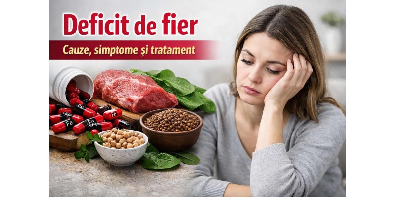 Deficit de fier – simptome, cauze și tratament pentru anemie explicate prin alimente bogate în fier și suplimente