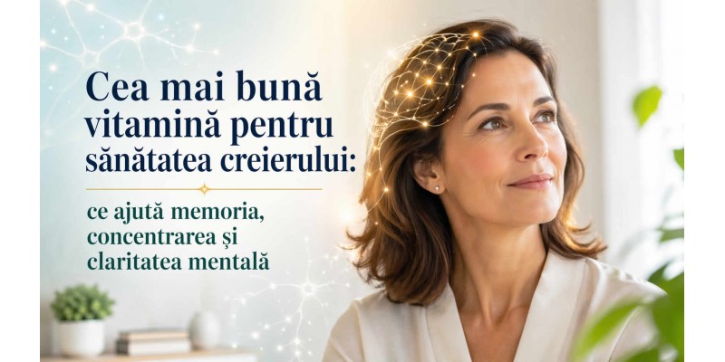 Cea mai bună vitamină pentru sănătatea creierului – memorie, concentrare și claritate mentală