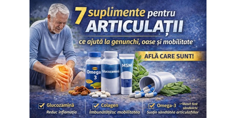 Suplimente pentru articulatii glucozamina colagen omega 3 dureri de genunchi mobilitate