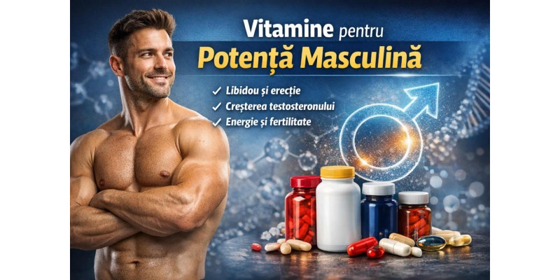 Vitamine pentru potență masculină care susțin libidoul, erecția și nivelul de testosteron la bărbați