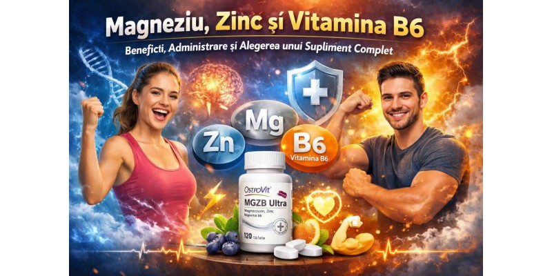 Magneziu zinc vitamina B6 beneficii pentru energie, sistem nervos și mușchi – OstroVit MgZB Ultra