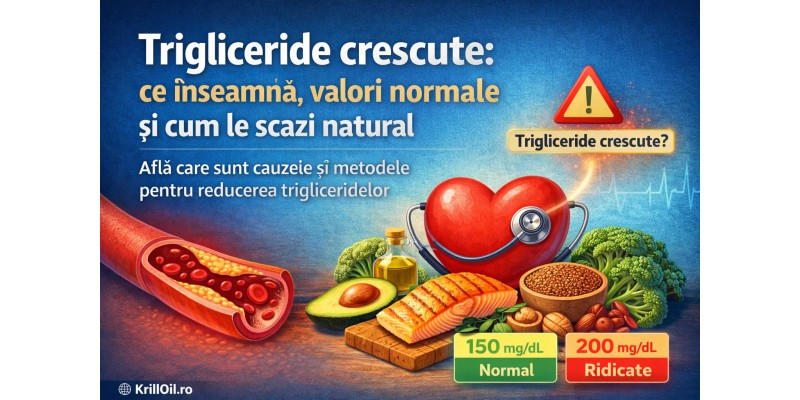 Trigliceride crescute – cauze, valori normale și cum le scazi natural