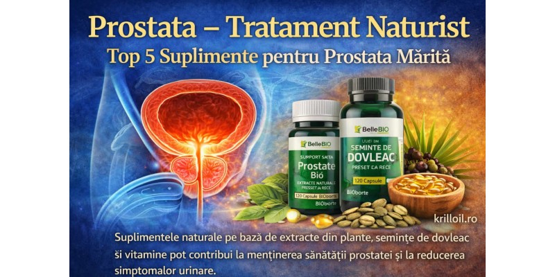 Tratament naturist pentru prostată mărită – suplimente și remedii naturale pentru sănătatea prostatei
