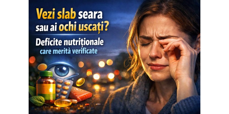 Vezi slab seara sau ai ochi uscați – deficite nutriționale care merită verificate