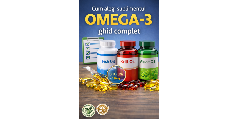 Cum alegi suplimentul Omega-3: ghid complet
