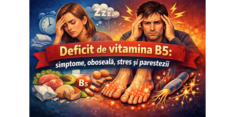 Deficit de vitamina B5: simptome, oboseală, stres și parestezii