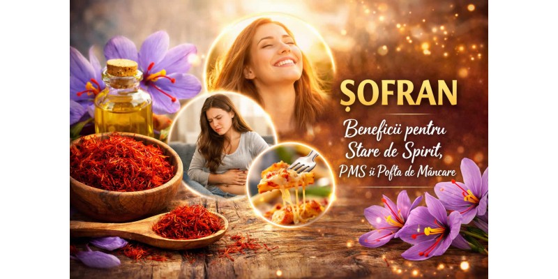 Șofran – beneficii pentru stare de spirit, PMS și pofta de mâncare