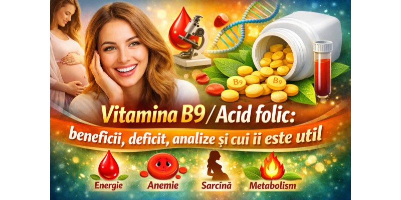 Vitamina B9 acid folic beneficii deficit analize și utilitate pentru organism