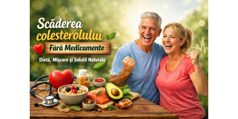 Scăderea colesterolului fără medicamente prin dietă, mișcare și soluții naturale