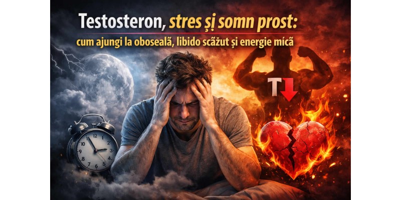 Testosteron, stres și somn prost la bărbați – oboseală, libido scăzut și energie mică