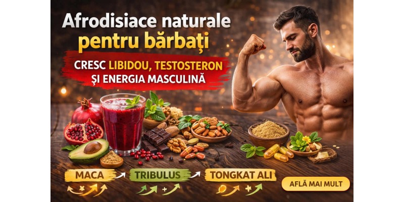 Afrodisiace naturale pentru barbati cu plante precum maca tribulus si tongkat ali pentru cresterea libidoului testosteronului si energiei masculine