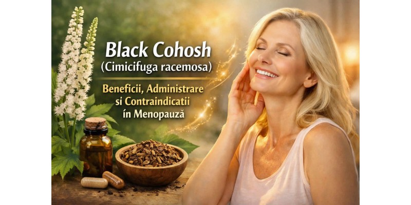 Black Cohosh pentru menopauză – beneficii, administrare și contraindicații