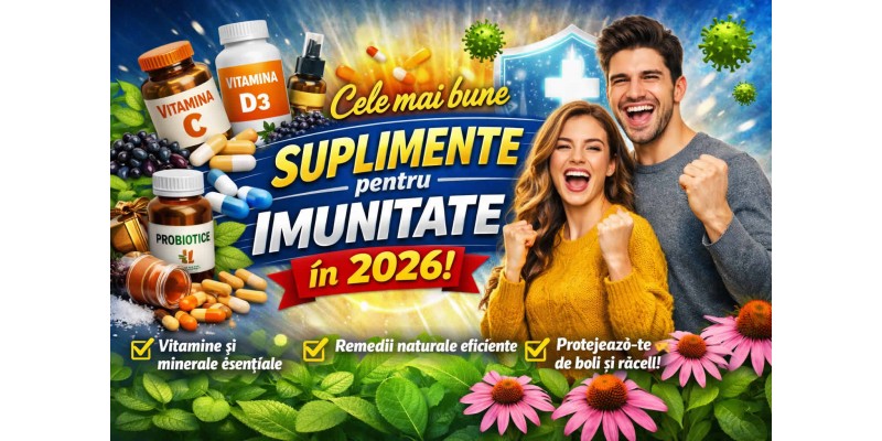 Cele mai bune suplimente pentru imunitate în 2026 – vitamina D3, vitamina C, zinc și probiotice