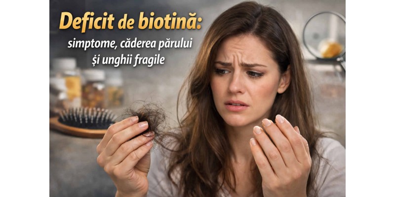 Deficit de biotină simptome cu femeie îngrijorată de căderea părului și unghii fragile