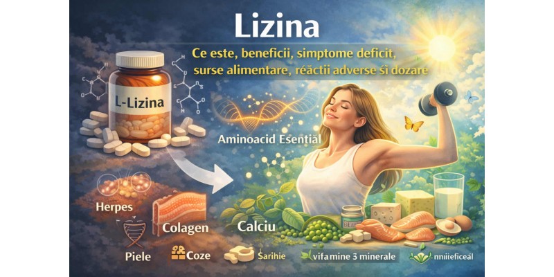 Lizina – beneficii, simptome de deficit, surse alimentare, colagen, calciu si dozare corecta