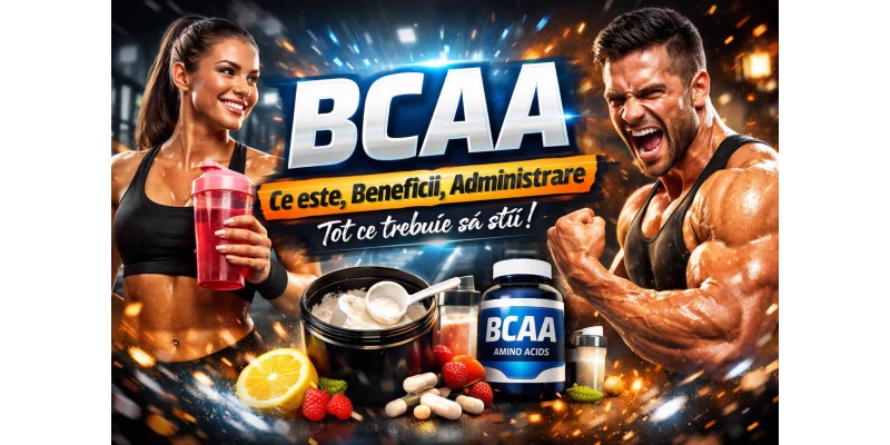 BCAA ce este, beneficii si administrare corecta pentru masa musculara si recuperare dupa antrenament