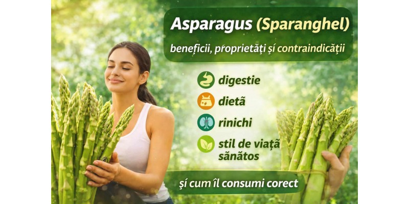 Asparagus sparanghel beneficii proprietăți contraindicații și cum îl consumi corect banner articol