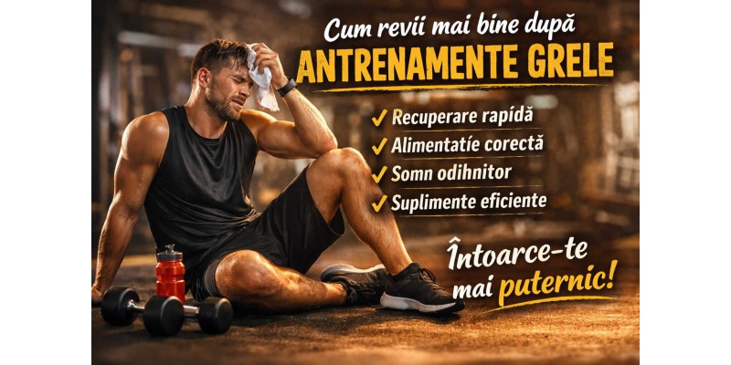 Cum revii mai bine după perioade cu antrenamente grele – recuperare musculară, somn și alimentație