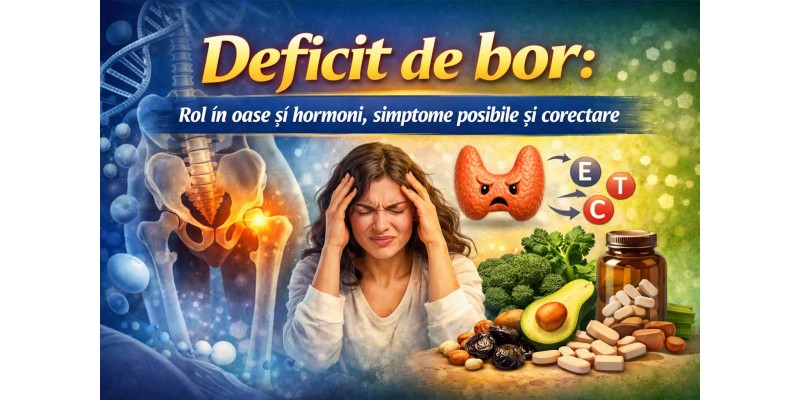 Deficit de bor: rol în oase și hormoni, simptome posibile și corectare