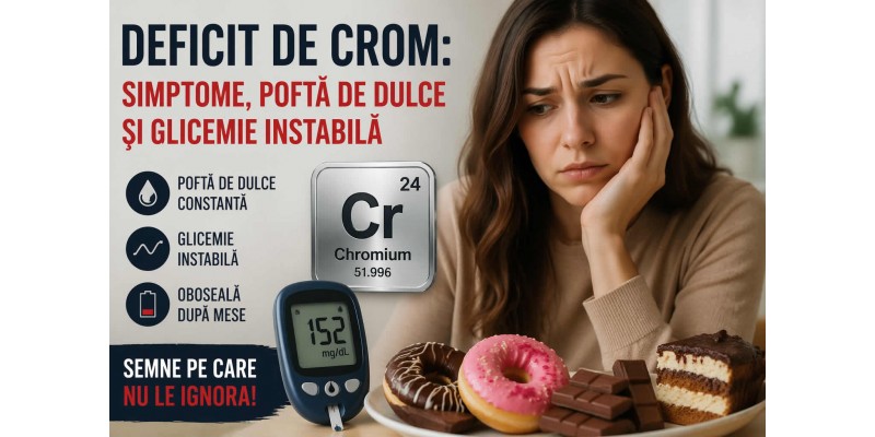 Deficit de crom simptome poftă de dulce și glicemie instabilă