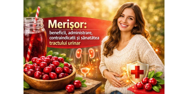 Merișor beneficii, administrare și contraindicații pentru sănătatea tractului urinar