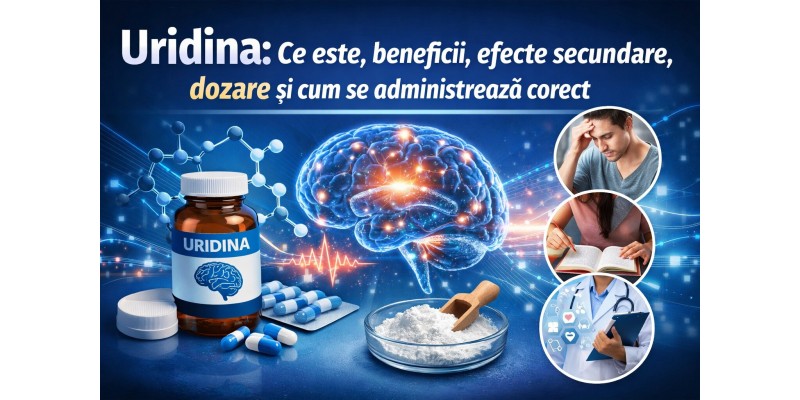 Uridina: beneficii, efecte secundare, dozare și administrare corectă