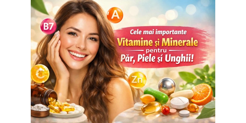 Cele mai importante vitamine și minerale pentru păr piele și unghii