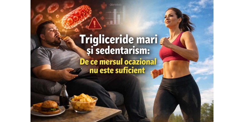 Trigliceride mari și sedentarism - de ce mersul ocazional nu este suficient