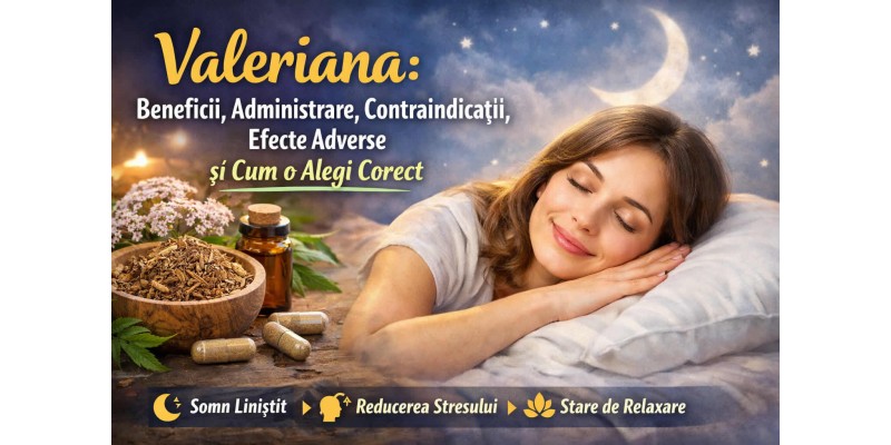 Valeriana beneficii, administrare, contraindicații și efecte adverse pentru somn liniștit, stres și relaxare