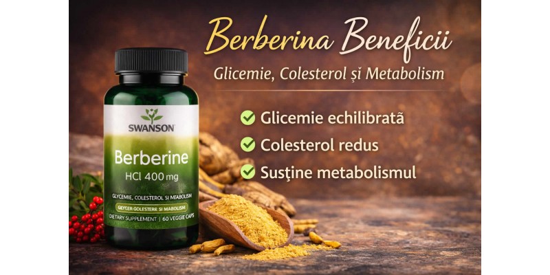 Berberina beneficii pentru glicemie colesterol și metabolism – supliment natural pentru reglarea glicemiei și susținerea metabolismului