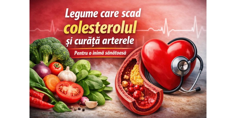 Legume care scad colesterolul si curata arterele – broccoli, morcovi, rosii si spanac pentru sanatatea inimii