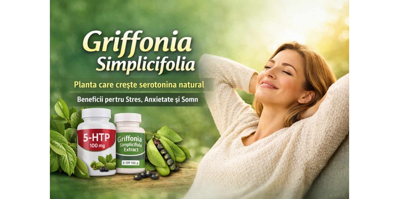Griffonia simplicifolia planta naturala pentru cresterea serotoninei reducerea stresului anxietatii si imbunatatirea somnului