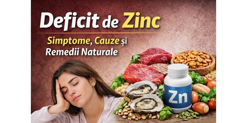 Deficit de zinc – simptome, cauze și alimente bogate în zinc pentru imunitate și sănătate