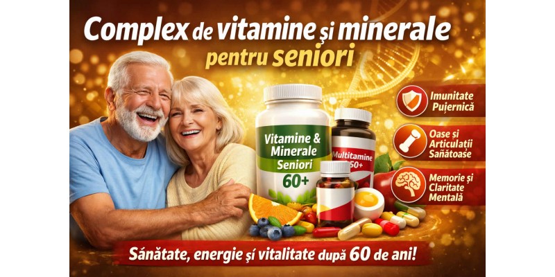 Complex de vitamine și minerale pentru seniori după 60 de ani