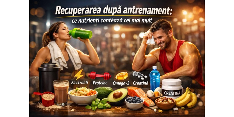 Recuperarea după antrenament și nutrienții esențiali pentru refacere musculară după efort
