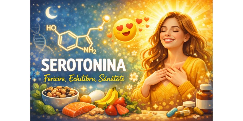 Serotonina beneficii pentru somn, stres, echilibru emoțional și stare de bine naturală