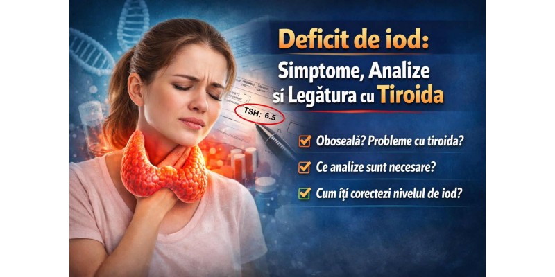 Deficit de iod: simptome, analize și legătura cu tiroida