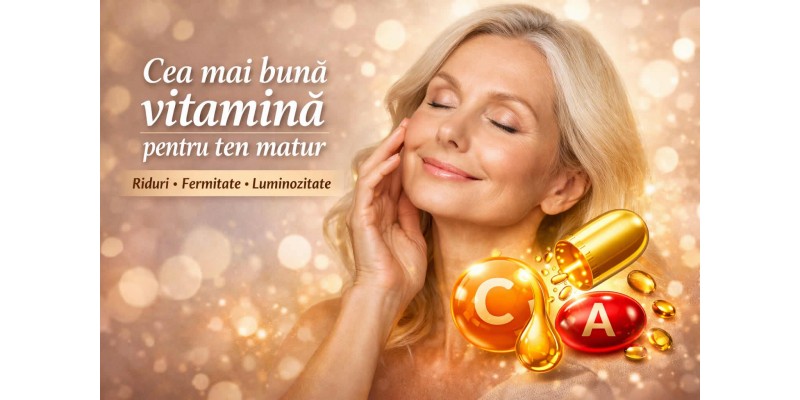 Cea mai bună vitamină pentru ten matur – vitamine pentru riduri, fermitate și luminozitate