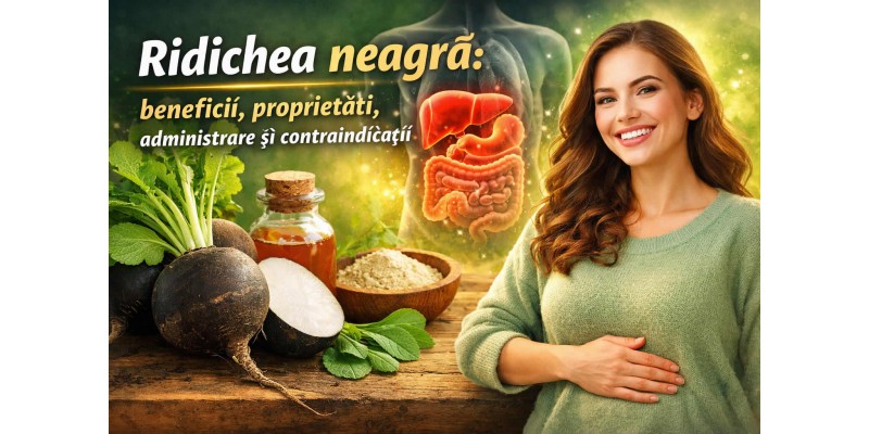 Ridiche neagră beneficii, proprietăți, administrare și contraindicații pentru ficat și digestie