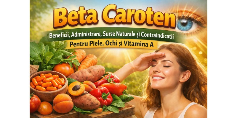 Beta caroten beneficii, administrare, surse naturale și contraindicații pentru piele, ochi și vitamina A