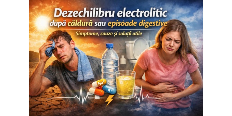 Dezechilibru electrolitic după căldură sau episoade digestive – simptome, cauze și soluții utile
