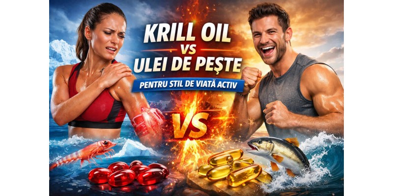 Krill Oil vs ulei de pește pentru stil de viață activ, recuperare, articulații și omega-3