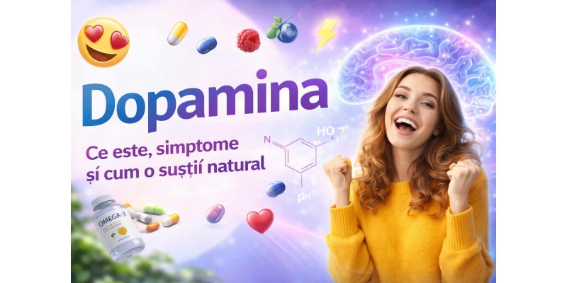 Dopamina ce este, simptomele dezechilibrului si cum o sustii natural prin alimentatie, somn si suplimente