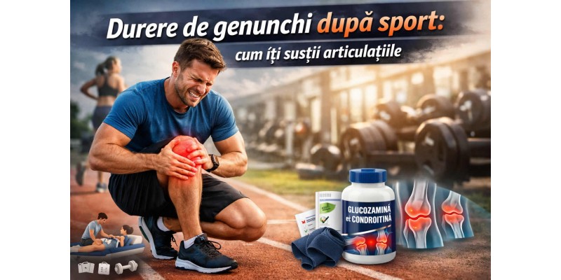 Durere de genunchi după sport la un bărbat activ care își susține articulațiile și genunchiul după antrenament