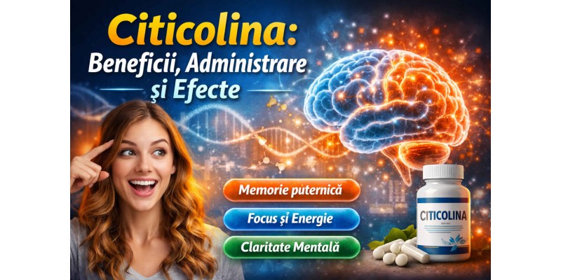 Citicolina beneficii administrare efecte banner pentru memorie focus si claritate mentala