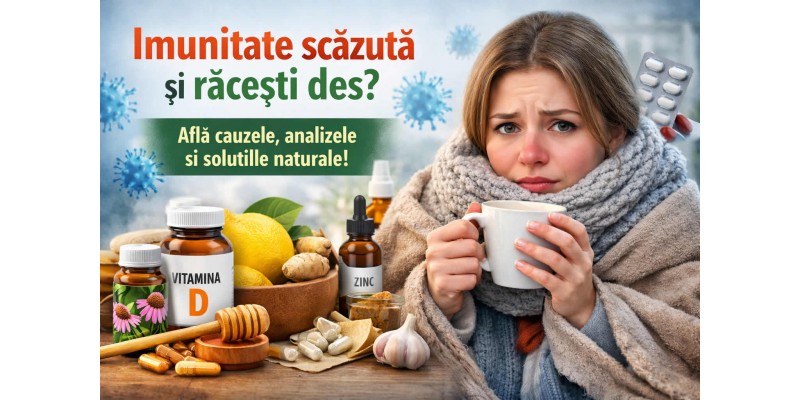 Imunitate scăzută și răcești des - cauze, analize și soluții naturale pentru susținerea imunității