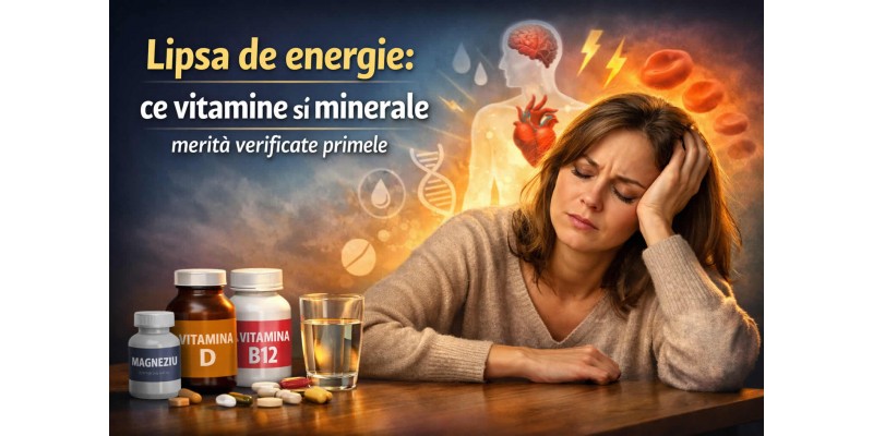 Lipsa de energie și oboseală zilnică – vitamine și minerale care merită verificate primele