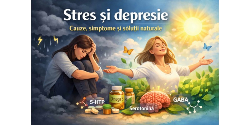 Stres si depresie – cauze, simptome si solutii naturale pentru echilibru emotional si somn