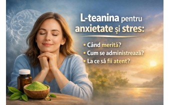 L-teanina pentru anxietate si stres - supliment pentru calm mental, relaxare si focus