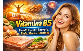 Vitamina B5 pentru energie, piele sănătoasă, stres și susținerea sintezei hormonilor